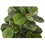 Monarch Specialties Inc. 14" Artificial Ficus Elastica Plant in Pot, 2/Set (I 9557)~#|#~847ED481-A6C2-476A-AA6935BDB508CBF0_sc7