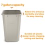 Coastwide Professional™ Plastic Trash Can, 7 Gallon, Beige (CW56430)~#|#~847EF4F8-AE00-4D5F-8525E852D39BD158_sc7