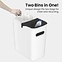 iTouchless SlimGiant Polypropylene Trash Can with no Lid, Polar White, 4.2 gal., 6/Pack (SG102Wx6)~#|#~847F2AF5-9158-4025-823B616C8C1AC0CD_sc7