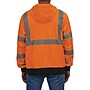 Ergodyne GloWear 8312BK High Visibility Long Sleeve Black Bottom Hooded Zip-Up Sweatshirt, ANSI Type R Class 3, Orange, X-Large~#|#~84811658-BE1C-4A6B-B398DD5CDC3D1814_sc7