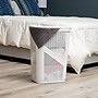 Mind Reader 15.85-Gallon Slim Laundry Hamper with Lid, Plastic, White, 2/Set (2HBIN60-WHT)~#|#~8481400D-49D1-427A-927B7136CFDC82D3_sc7