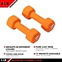 Jfit 6 lb. Neoprene Dumbbell, Orange, Pair (J-DBN6SET)~#|#~848324F5-4355-43EB-B139510FA2416E3C_sc7