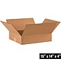 16" x 14" x 4" Shipping Boxes, 32 ECT, Brown, 25/Bundle (16144)~#|#~8483B2A2-784E-4699-BB3E076245EC7159_sc7