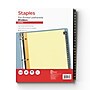 Staples Alphabetical Pre-Printed Leatherette Dividers, 26 Tabs, Black (18946/11483)~#|#~84856D97-DA55-4274-ACAE83CA8061929D_sc7