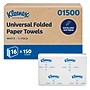 Kleenex Recycled C-Fold Paper Towels, 1-ply, 150 Sheets/Pack, 16 Packs/Carton (01500)~#|#~84886536-97B7-435F-BBCAD809FB1C1158_sc7