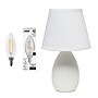 Simple Designs 9.45" LED Table Lamp, Off White (LT2009-OFF-LB)~#|#~8490F346-3C6A-4E10-BE39C6AFA3945964_sc7