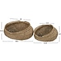 Household Essentials Seagrass Baskets with Handles, Natural, 2/Set (ML-5618)~#|#~84946ADD-7F67-417A-87AFE7321BC307C3_sc7