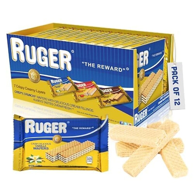 Ruger Vanilla Wafers, 2.125 oz., 12 Packs/Box (RUG00309) image 1
