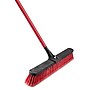 Libman Commercial 24" Multi-Surface Clamp Handle Push Broom, Red & Black Bristles, 4/Carton (1189)~#|#~849648C0-63E6-4989-82618227C1916D98_sc7