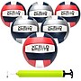 Xcello Sports Volleyballs with Pump, Navy/Silver and Navy/Red, 6/Pack (XS-VB-6-ASST-2)~#|#~849F0CAF-9C58-4019-A3B07D0A83233242_sc7