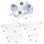 Mind Reader Stackable Plastic Desk Tray Set, Clear, 25 Pieces (DRORG25-CLR)~#|#~849FCD5F-42E8-4192-AA18A082DAA7F70A_sc7