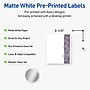 Avery Laser/Inkjet Rectangle Multipurpose Labels, 4" x 3-1/3", White, 40/Pack (S00F4P)~#|#~84A2B347-04BD-4243-983E845DA1080D28_sc7