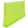 JAM Paper Premium Plastic Expanding Wallet with Zipper Closure, 5" x 10", Lime Green, 3/Pack (921Z1LIX3)~#|#~84A3438A-A047-4898-A57547D47D09CE8B_sc7