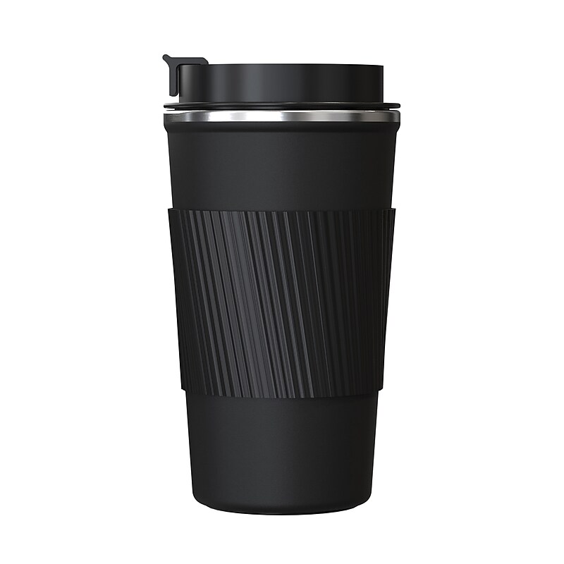 Outdoors Professional Stainless Steel Double-Walled  Coffee Cup, 17.2 oz., Black (OUTD9447) image 1