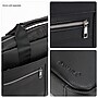 SaharaCase Leather Briefcase, Laptop Compatible, Black (LT00081)~#|#~84A4B796-2391-4CC2-B0EE8F94BD9310D1_sc7