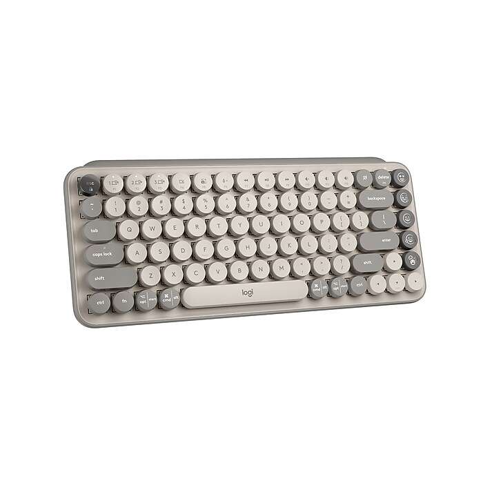 Logitech POP Keys Wireless Mechanical Keyboard, Mist (920-011232