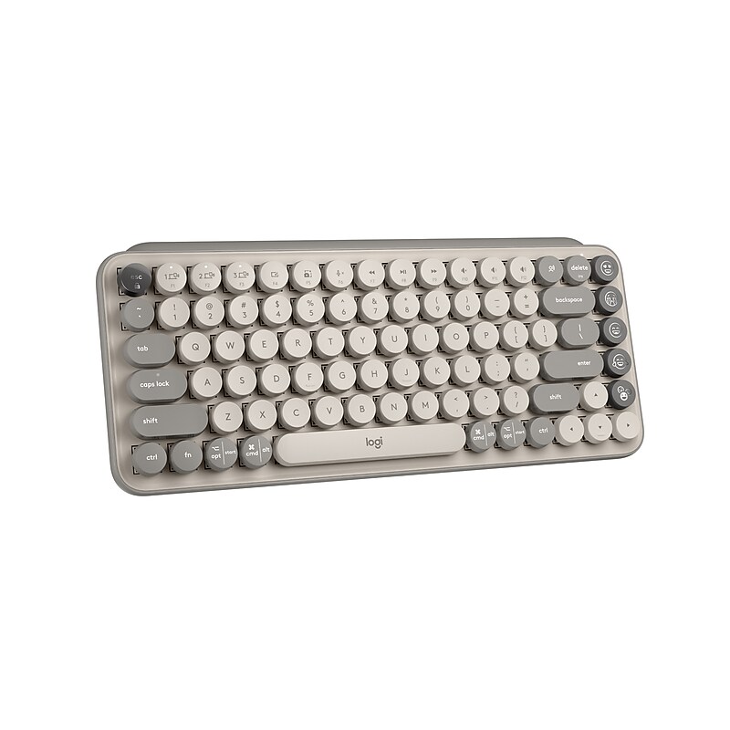 Logitech POP Keys Wireless Mechanical Keyboard, Mist (920-011232) image 1