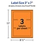 Avery Laser/Inkjet Multipurpose Rectangle Labels, 3" x 7", Bright Orange, 60/Pack (94250)~#|#~84A8835D-A8C9-47AE-A210AD20CA21B7B1_sc7