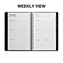 2024 Staples 5" x 8" Weekly & Monthly Appointment Book, Black (ST58454-24)~#|#~84AA9E84-32BE-4A0E-B0D824D62ADFC628_sc7