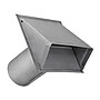 Lambro 6" 26-Gauge Paint-Grade Galvanized Wall Exhaust Hood Vent with Damper & 11" Pipe (EC-3460G-11-PG)~#|#~84AAAD75-2C2A-4A57-A8B9D639D7F2A0EF_sc7