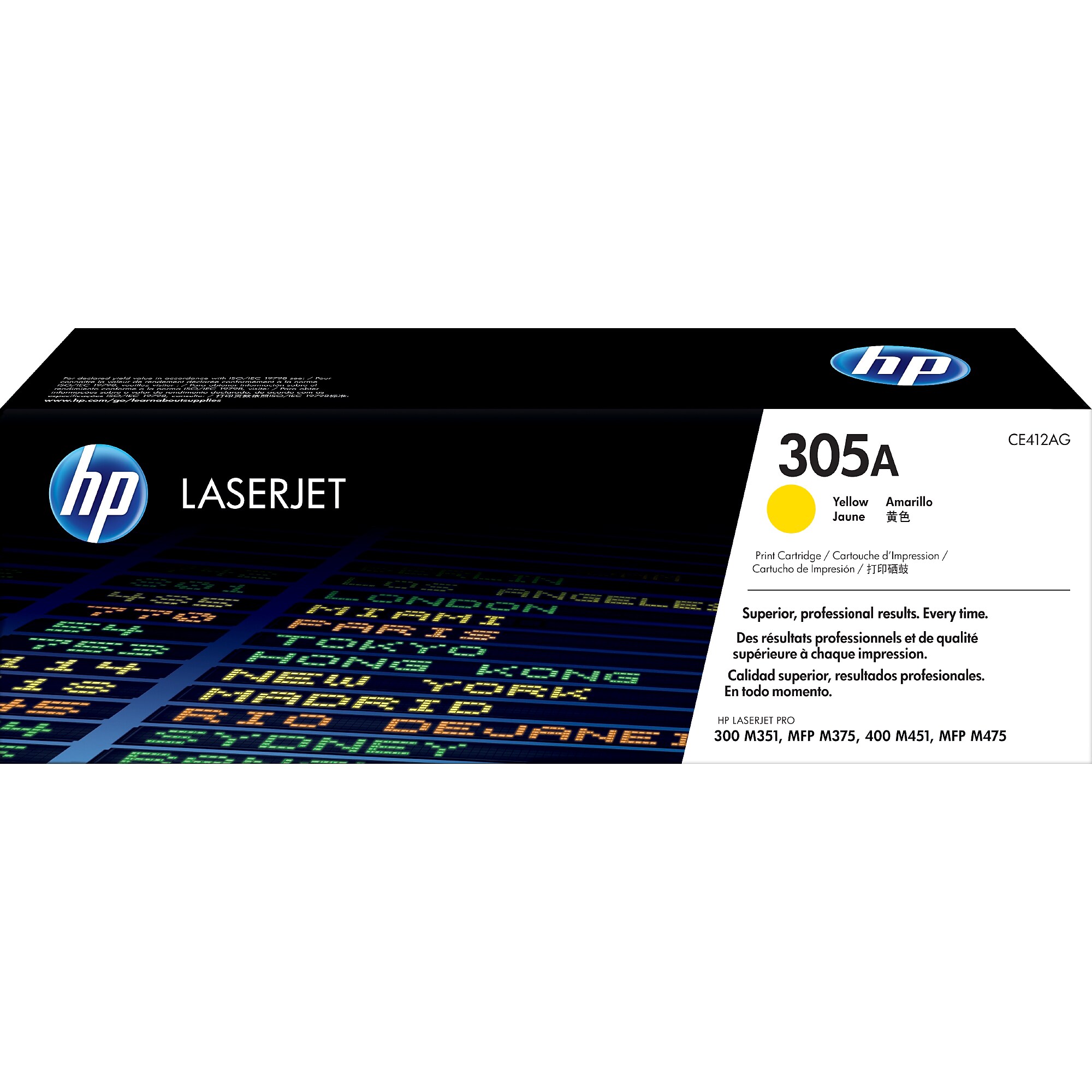 HP 305A Yellow Standard Yield Toner Cartridge, Prints Up to 2,600 Pages (CE412AG) Sansujyuku sansujyuku.com