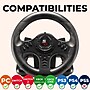 SUPERDRIVE SV450 Universal Racing Wheel, PS3/PS4/Switch/Switch 2/Xbox One®/Xbox Series XS/PC Compatible, Black (SA5426-NG)~#|#~84AE8A31-B23E-41FA-93DA72AE5F88C5E6_sc7