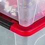 Iris 20.5 Quart Storage Container with Lid, Plastic, Red, 4/Pack (500263)~#|#~84AEFBB2-9AD6-45A3-8FFFB834E75F2F82_sc7