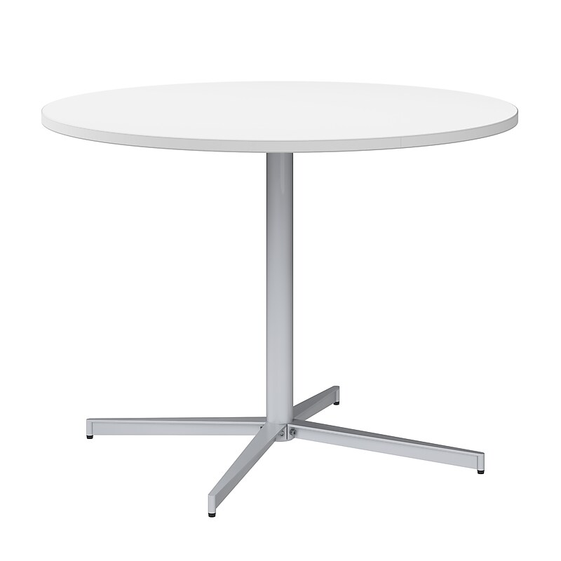 Bush Business Furniture 42" Round Conference Table, White (99XTB42RWH) image 1