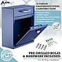 AdirOffice Steel Combination Locking Wall Mounted Interoffice Drop Box Mailbox, Medium, Blue (631-05-BLU-KCPK)~#|#~84B0DF8E-45A7-47DB-AB7DC1E0AAEA2C16_sc7