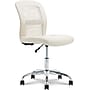 Serta Essentials Armless Ergonomic Bonded Leather/Mesh Swivel Task Chair, Cream (48740B)~#|#~84B4E3B5-1B70-43A8-A3D58940B1867CD8_sc7
