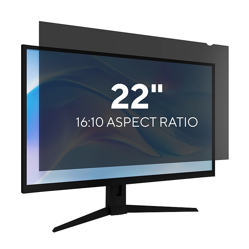 Staples TECH Anti-Glare Privacy Filter for 22" Widescreen Monitor (16:10) (ST62134-CC) image 1