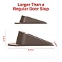 Staples Extra Large Rubber Door Stops, Brown, 2/Pack (ST62714)~#|#~84BC01D9-40BE-43F4-A4E5F205C3873474_sc7