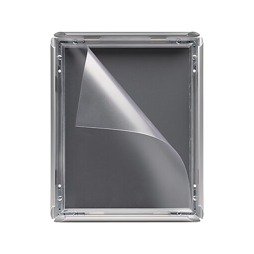 Excello Global Products Poster Frame, 8.5" x 11", Silver Aluminum (EGP