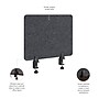 Bush Business Furniture Fabric Privacy Panel, 18"H x 22"W, Cool Charcoal (PSP122CL-03)~#|#~84BCF28D-028C-4B2F-93199E9B513D7E81_sc7