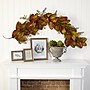 Nearly Natural 6' Autumn Magnolia Leaf and Berries Artificial Garland (4497)~#|#~84C30DB3-983A-46F6-863A7E32389E36EB_sc7