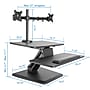 Mount-It! 24" W Manual Adjustable Standing Desk Converter with Dual Monitor Mount, Black (MI-7914)~#|#~84C3B526-D002-4D87-AEB2E8049FAA83A7_sc7