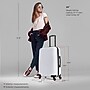 DUKAP Adly 24" Hardside Suitcase, 4-Wheeled Spinner, TSA Checkpoint Friendly, White (DKADL00M-WHI)~#|#~84C82727-F947-4967-95F37AD74AE6AAF7_sc7