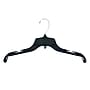 Nahanco 15" Plastic Top Hanger, Black, 100/Carton (24400)~#|#~84CB9DB3-1291-4CFF-8905474729693AC4_sc7