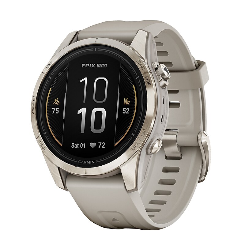 Garmin epix Pro Smart Watch, 42mm, Soft Gold & Light Sand (GRM0280210) image 1