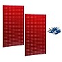 Triton Products LocBoard 24" x 42" x 9/16" Steel Square Hole Pegboards, 2/Set (LB2-R)~#|#~84D14496-B85D-4F01-B115774B70ABE3DE_sc7