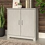 Bush Furniture Cabot 30H Storage Cabinet with 2 Shelves, Linen White Oak (WC31198)~#|#~84D2B8CF-39DF-48E9-9FC7DAA2E6632AB2_sc7