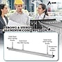 AdirOffice Hanging Clamp Document Holder, 24", Horizontal, Silver Aluminum, 12/Pack (ADI6026--2)~#|#~84D85DD5-1DB2-4E6E-A45D81E9DB4DC526_sc7
