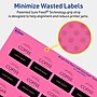 Avery Laser/Inkjet Square Multipurpose Labels, 1.5" x 1.5", Bright Pink, 1600/Box (94106)~#|#~84D93BBC-ADB3-475E-8B6804F7A1143376_sc7