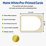 Avery Rectangle Rounded Corners Matte Blank Card, White, 20/Pack (19479371049)~#|#~84D9D2DC-48AD-4280-89ADAD53B5A91C71_sc7