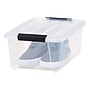 Iris 13.5 Quart Storage Container with Lid, Plastic, Clear, 6/Pack (500295)~#|#~84DA75EF-B846-4B57-84374D73D8F4005D_sc7