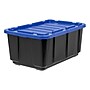 Iris 108 Quart Storage Container with Latching Lid, Plastic, Black, 4/Pack (500411)~#|#~84E04879-CB69-4107-B1BA592CC73DA8BF_sc7