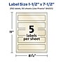 Avery Pearlized Ivory Rectangle Multipurpose Labels, 1.5" x 7.5", Ivory, 250/Box (94231)~#|#~84E828EC-4380-4A0A-9CD3541608BD3B8A_sc7