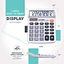 CATIGA 12-Digit Battery/Solar Powered Basic Calculator, Silver (CD-2786S)~#|#~84ECE0A2-0803-4273-B3EFAF300DB22792_sc7