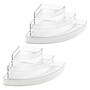iDESIGN 3-Compartment Plastic Desk Organizer, Clear, 2 Piece (27893M2)~#|#~84F1A1B3-F066-4E7C-965A50DBC74C063C_sc7
