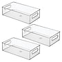 iDESIGN Stackable Plastic Storage Bin, Clear, 3/Pack (70530M3)~#|#~84F2855B-606A-4417-BDE817F2973FD55F_sc7